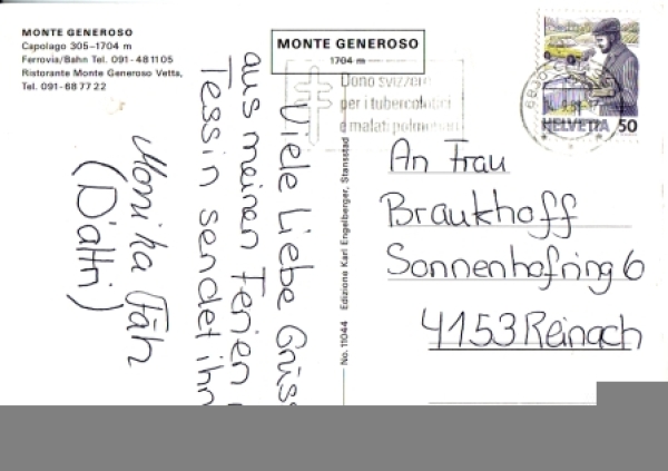 Monte Generoso - CH 1988 95 007 ●